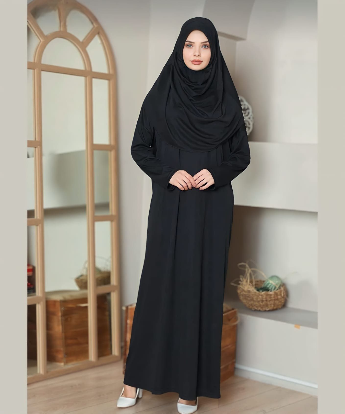 Modavitrini Tunikakleid Gebetskleid mit Hijab islamisches günstig online kaufen