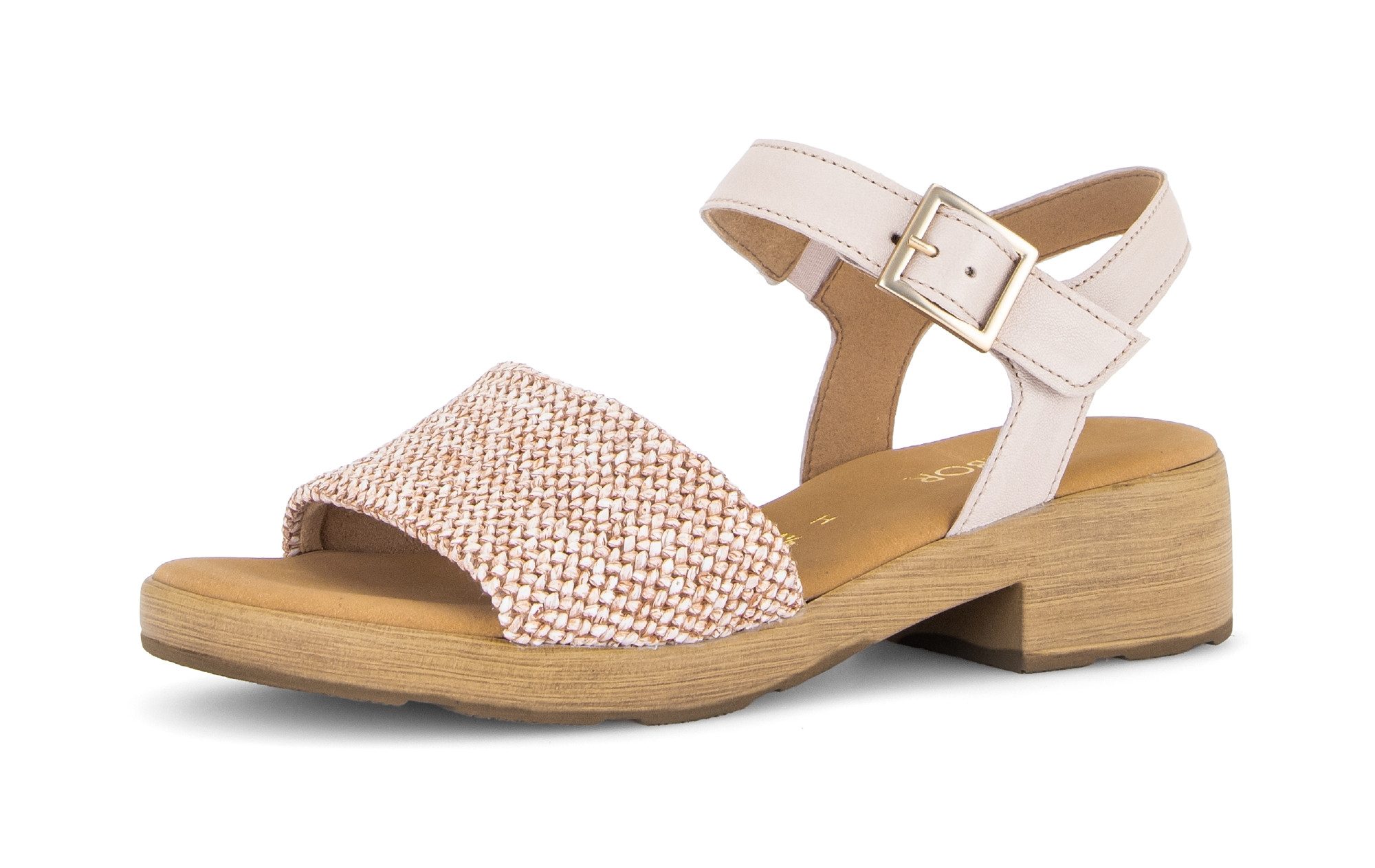 Gabor Pisa Sandalette Blockabsatz, Sommerschuh in Komfortweite H (sehr weit)