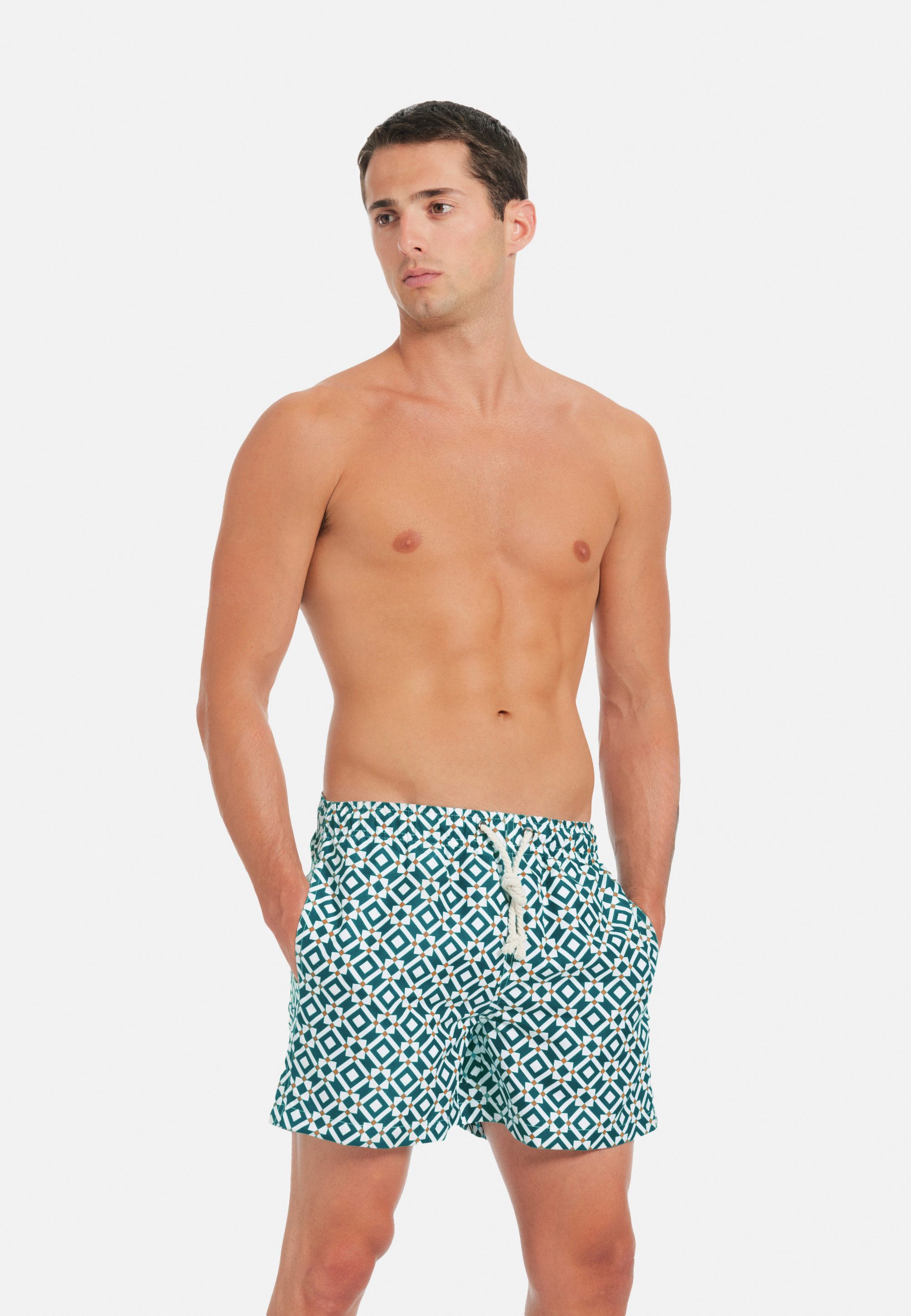 Gassa d'Amante Badehose Taormina (1-St) mit verstellbarem Dehnbund und Kordelzug – Bild 2 von 5