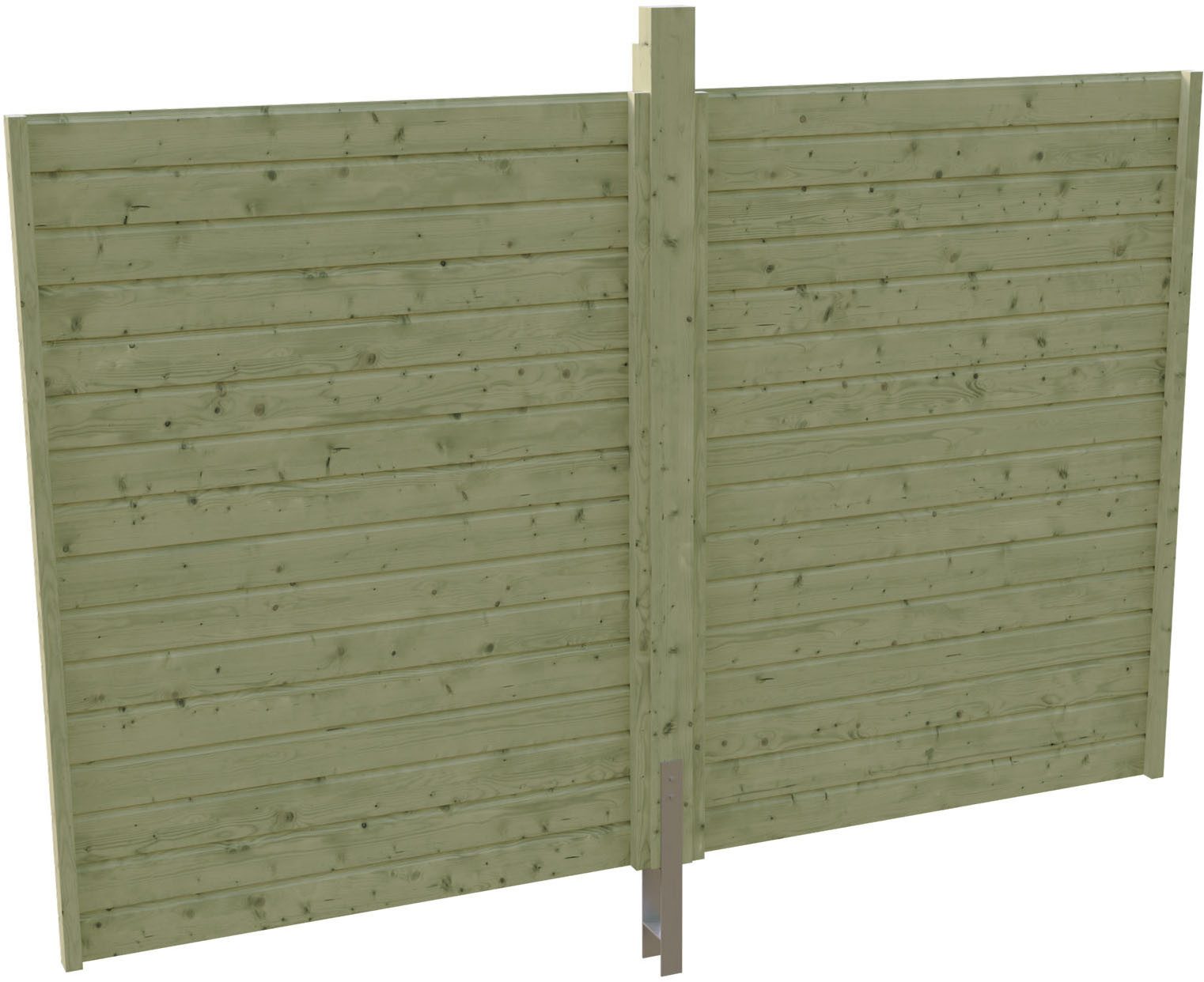 Skanholz Carport-Rückwand, BxH:291x200 cm, aus Profilschalung