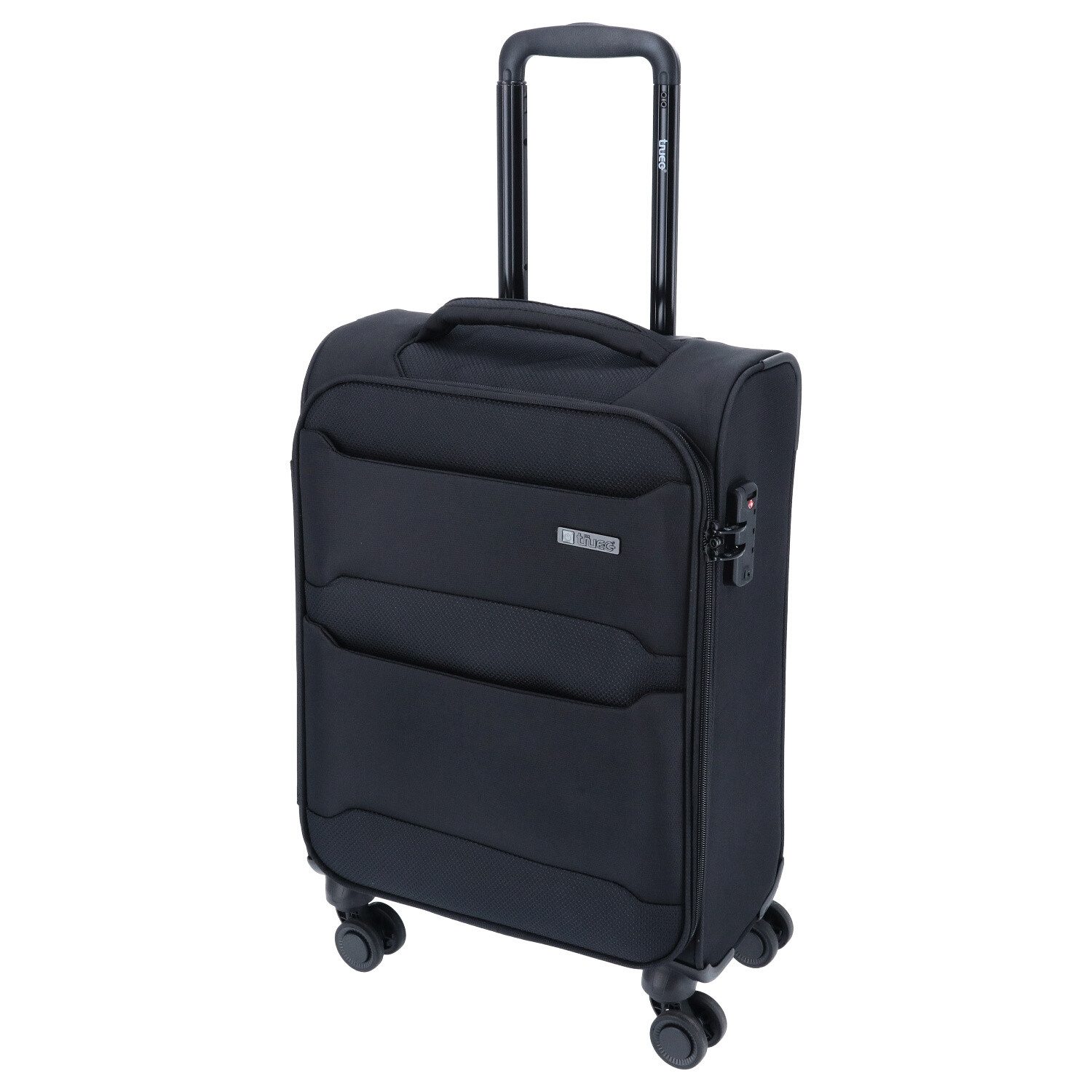 TheTrueC Koffer TheTrueC 4-Rad Trolley S Handgepäck - MIAMI Black, 4 Rollen Rollen