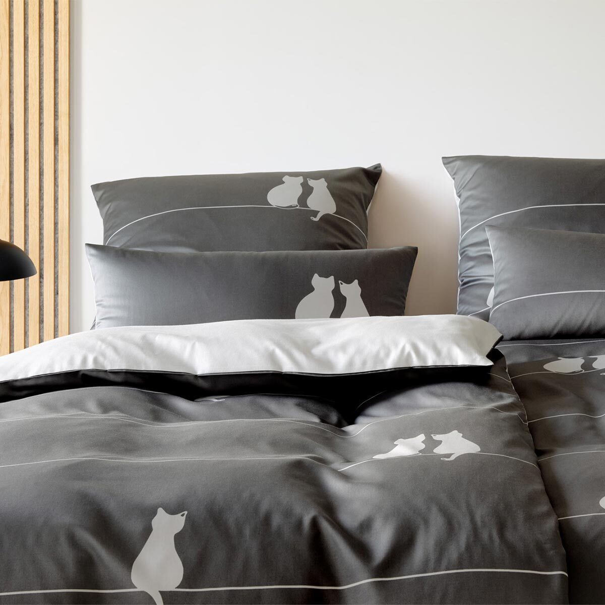 Elegante Bettwäsche You and Me, Mako Satin, 1 teilig