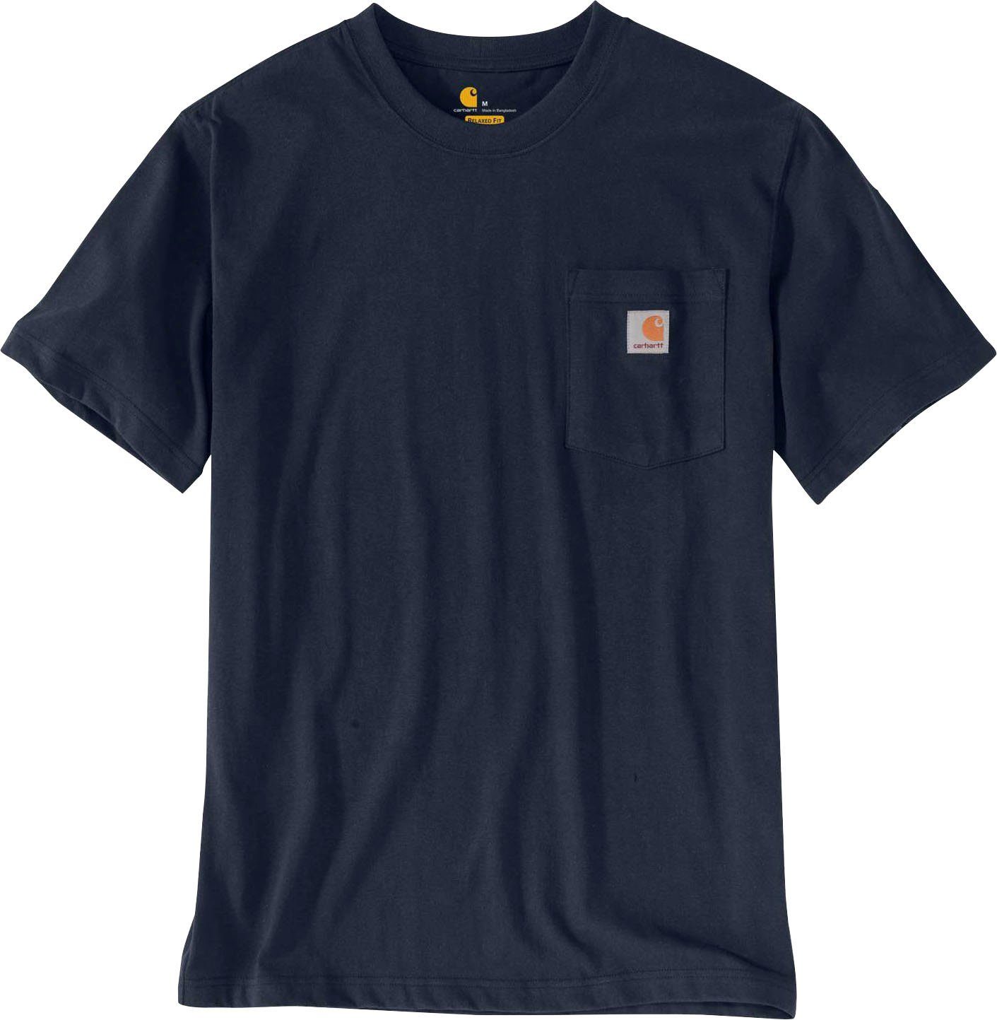 T-Shirt (2-tlg., weiß und Carhartt navy 2er Set)