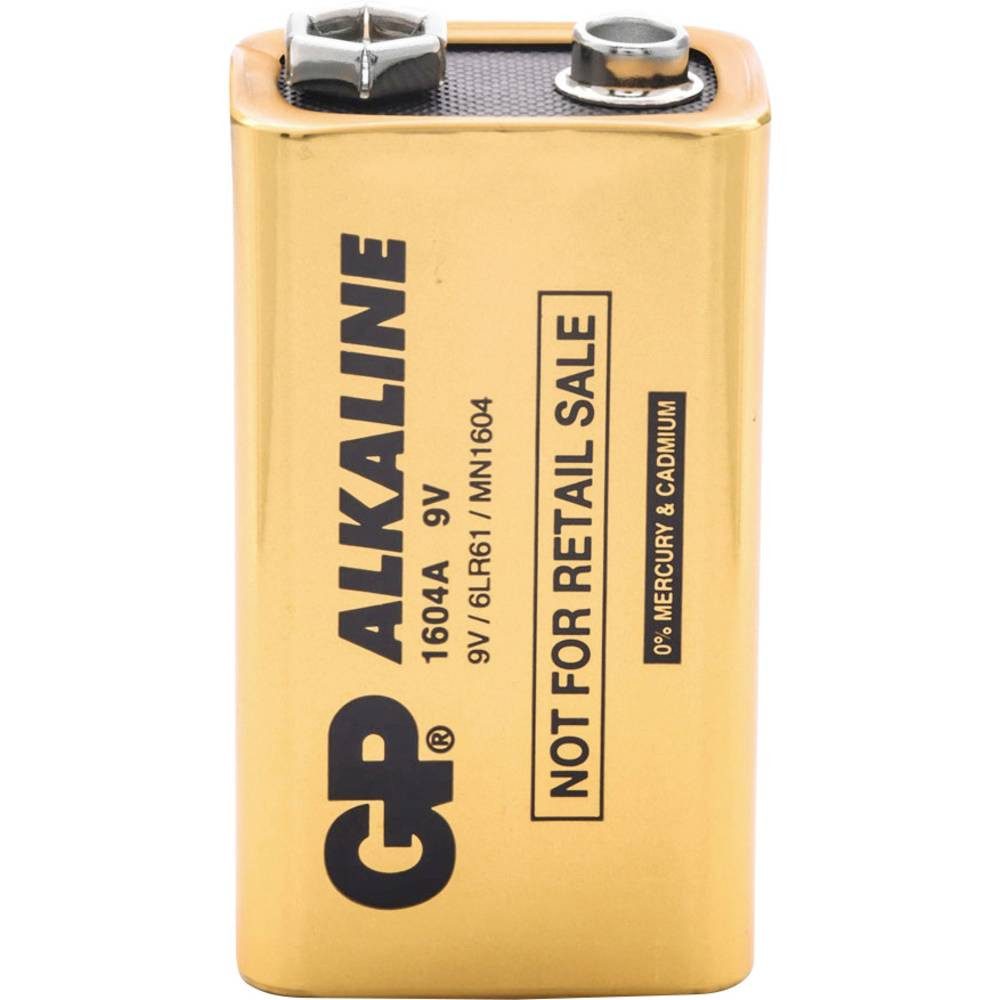 Gp IND1604AB 9 V Block-Batterie Alkali-Mangan 9 V 200 St. GNPVA9VASA1V Batterie
