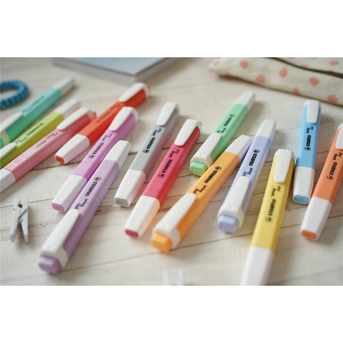STABILO Marker STABILO swing cool Textmarker - 1+4 mm - 8er Etui - pastell – Bild 5 von 5