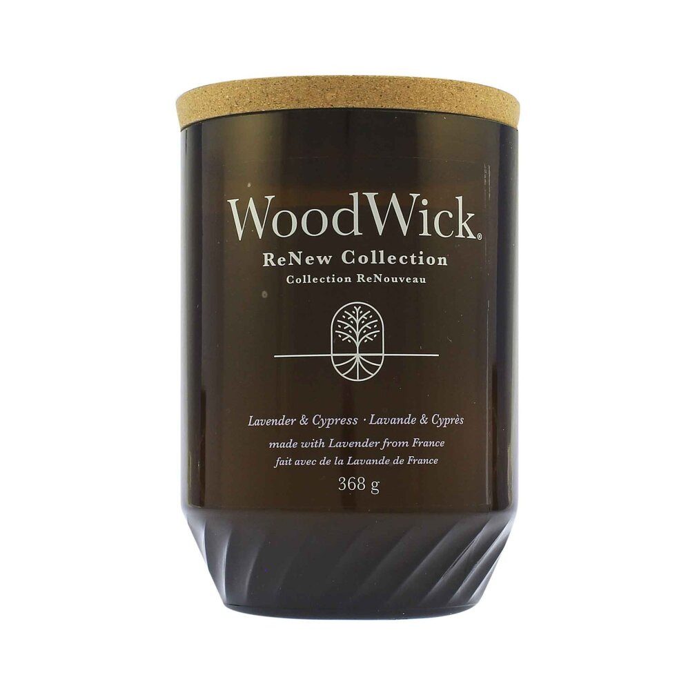 Woodwick Duftkerze ReNew Lavendel & Zypresse Kerze groß 368 g