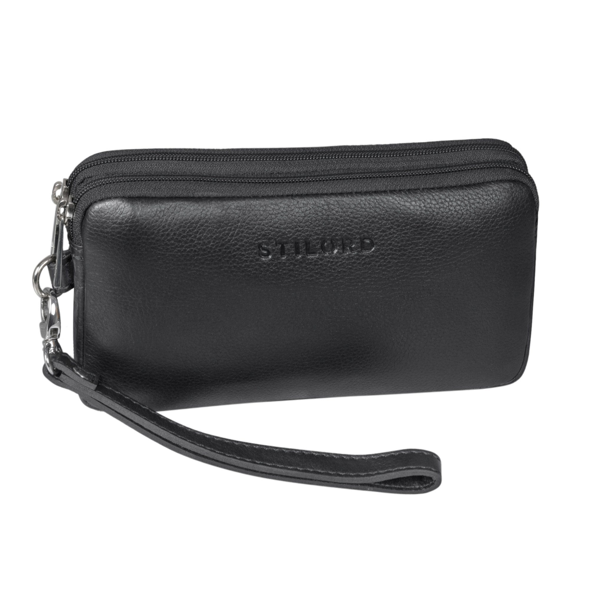 Handtasche "Richie" Kleine Handgelenktasche Leder Männer