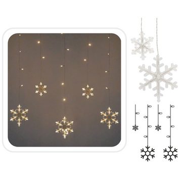 Sarcia.eu Lichtervorhang LED-Schneeflocken-Lichtvorhang, Weihnachtsgirlande 5m