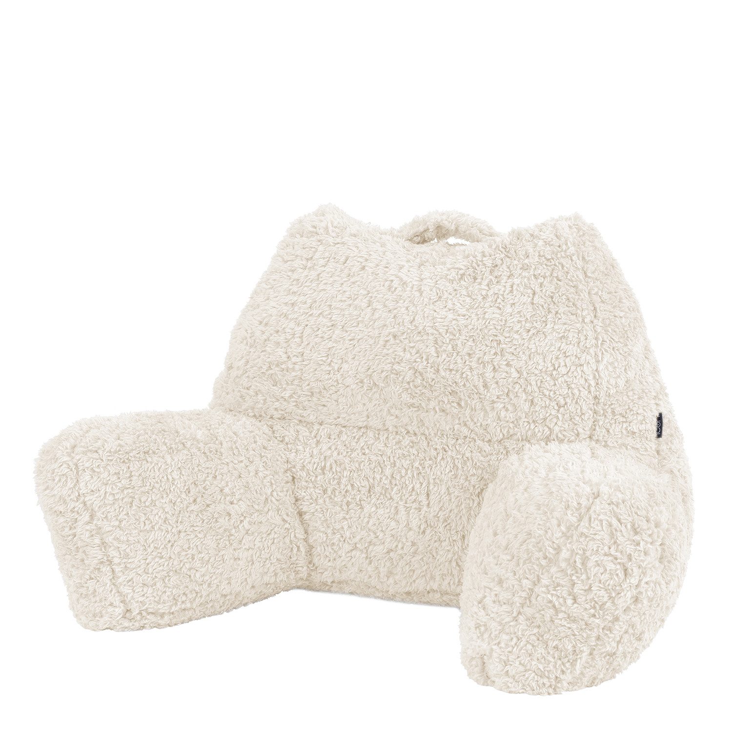 icon Stützkissen Rückenlehne Lesekissen „Teddybär“, Flauschig mit Sitzsack Füllung