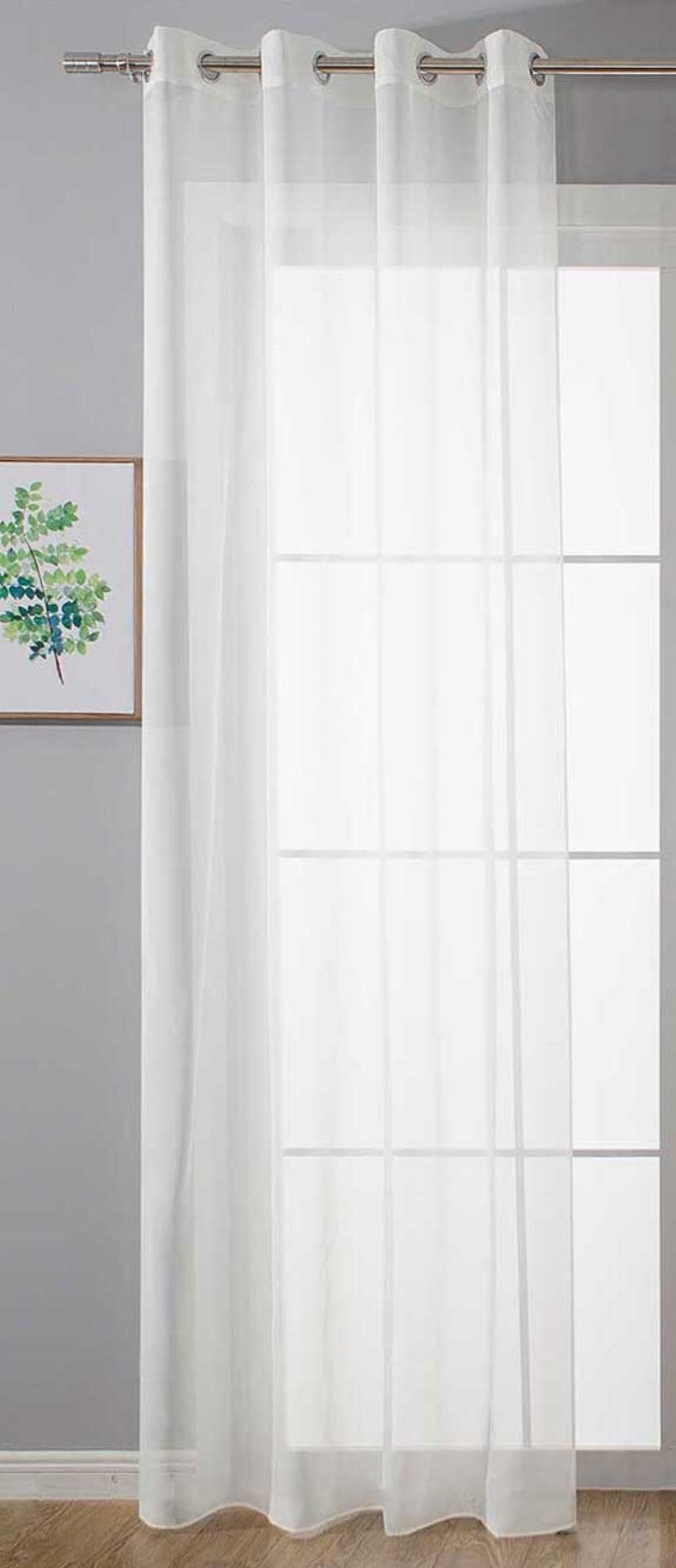 Gardinenbox Gardine (1 St), Ösen, transparent, Voile, Store Bleibandabschlu günstig online kaufen