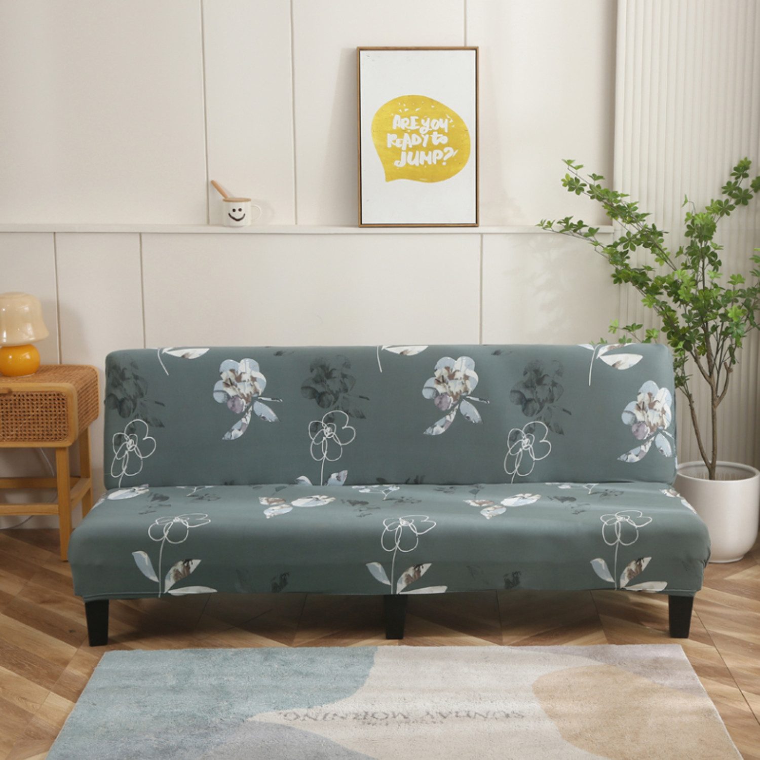 BYSURE Sofabezug, Stretch-Sofabezug ohne Armlehnen, Bezug fürs Sofa
