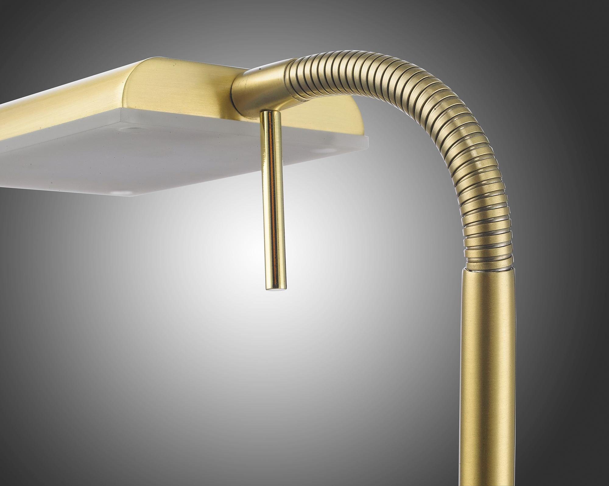 TRIO Leuchten LED Stehlampe BERGAMO, Dimmfunktion, Memoryfunktion, mehrere Helligkeitsstufen, LED fest integriert, Warmweiß, Sensordimmer,Flexibel