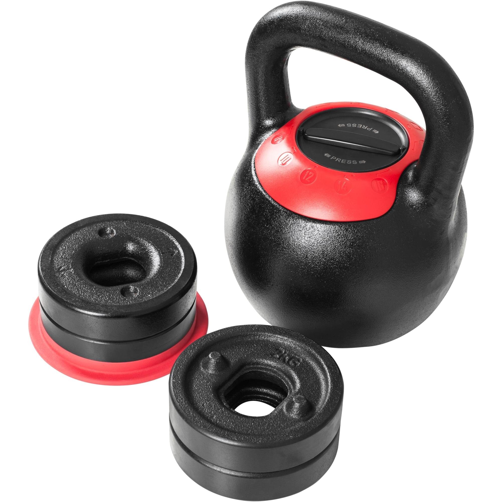 GORILLA SPORTS Kettlebell 2-32 kg Vinyl – Kugelhantel Red Rubber aus Gusseisen mit Neoprenhülle - TÜVRheinland zertifiziert