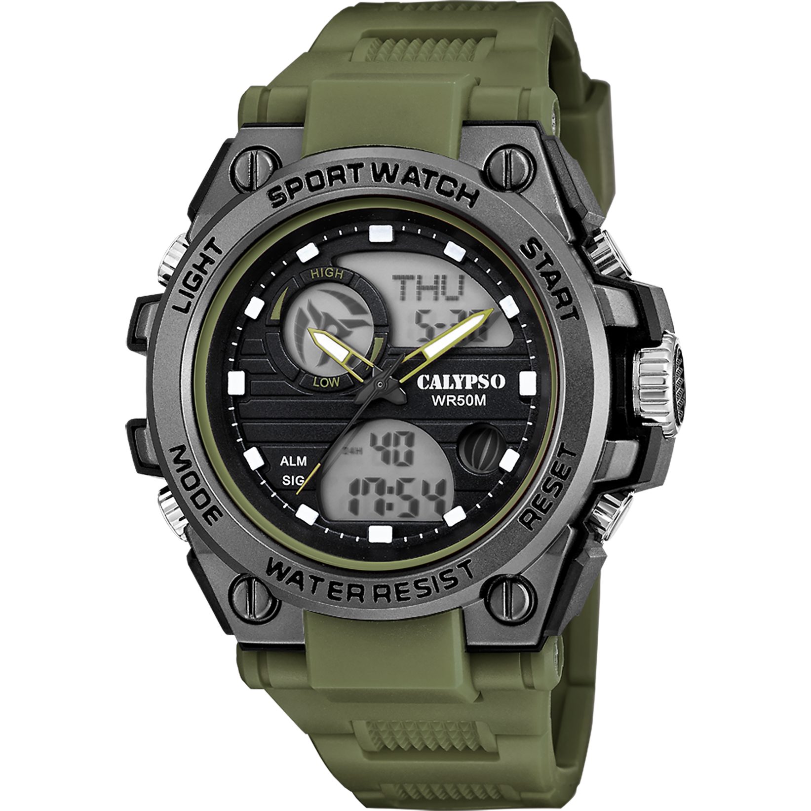 CALYPSO WATCHES Chronograph Street Style K5875/3, Quarzuhr, Armbanduhr, Herrenuhr, analog, digital, Tag, Wochentag