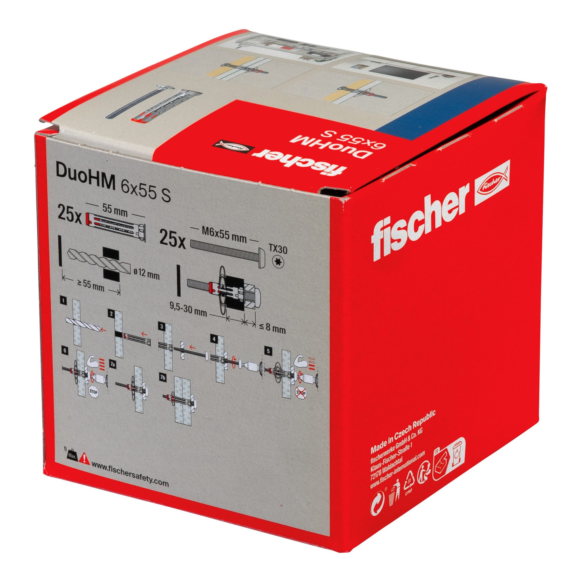fischer Hohlraumdübel fischer Hohlraumdübel DuoHM 6x55 S TX 25 Stk