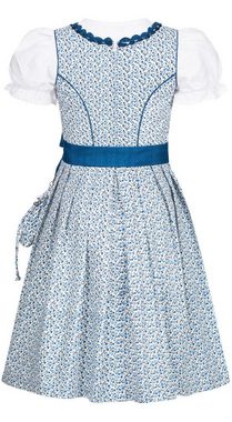 Nübler Dirndl Mädchen Dirndl im traditionellen Stil Kinder Trachten (Dirndl Set DORIS, 3-tlg., Dirndl Kleid mit Bluse und Schürze) Kinder Tracht im bayerischen Stil - Trachtenmode Kinder