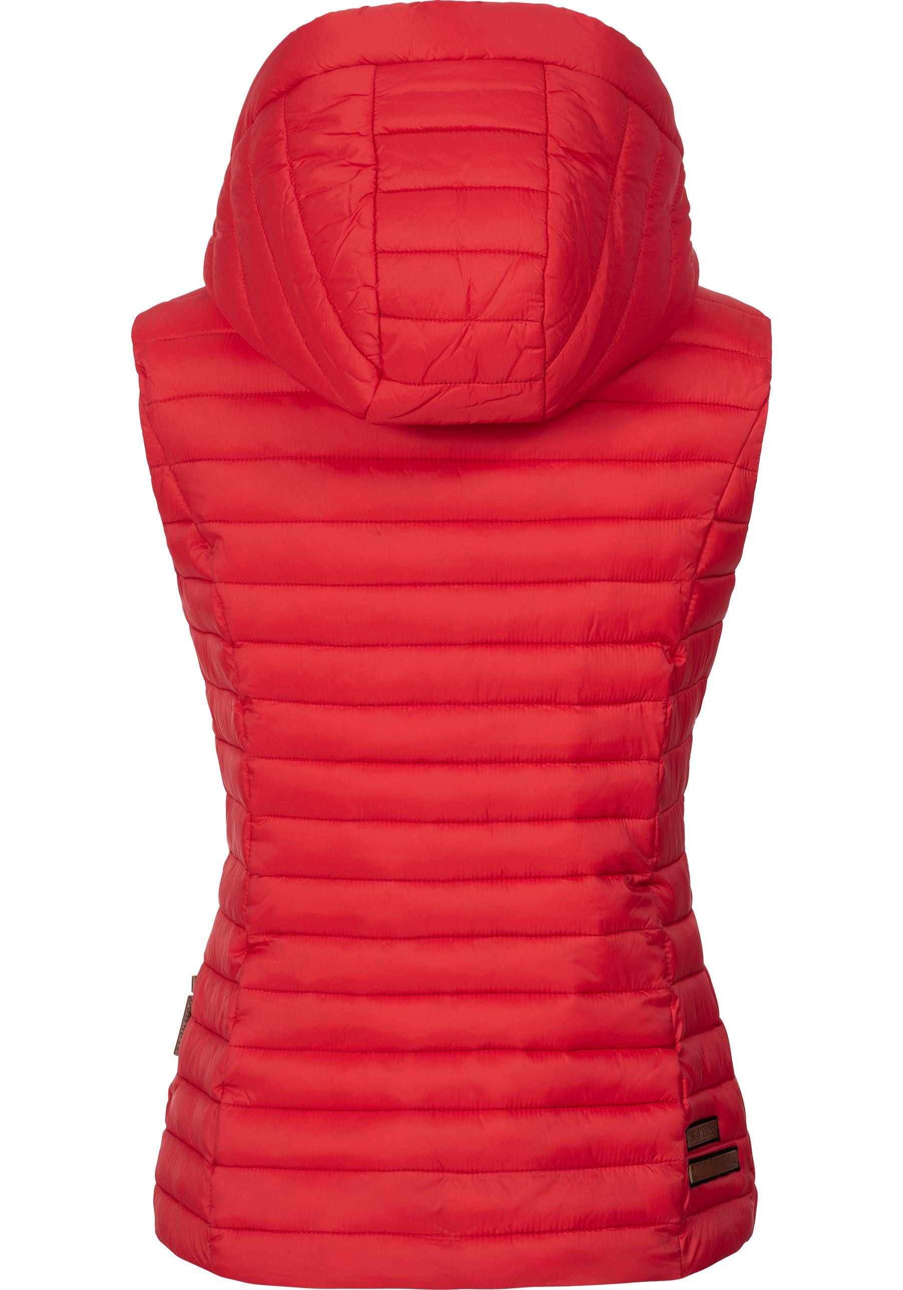 Navahoo Steppweste Shadaa stylische ärmellose Damen Weste mit Kapuze