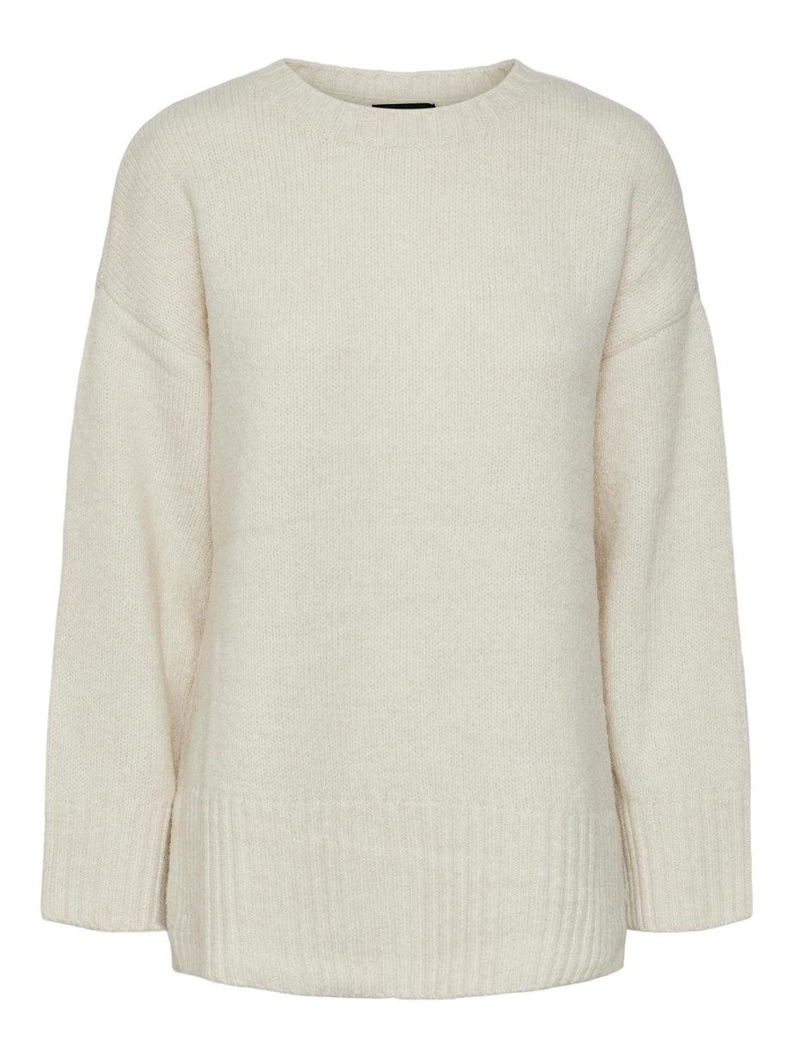pieces Sweatshirt PCNANCY LS LOOSE O-NECK KNIT NOOS B