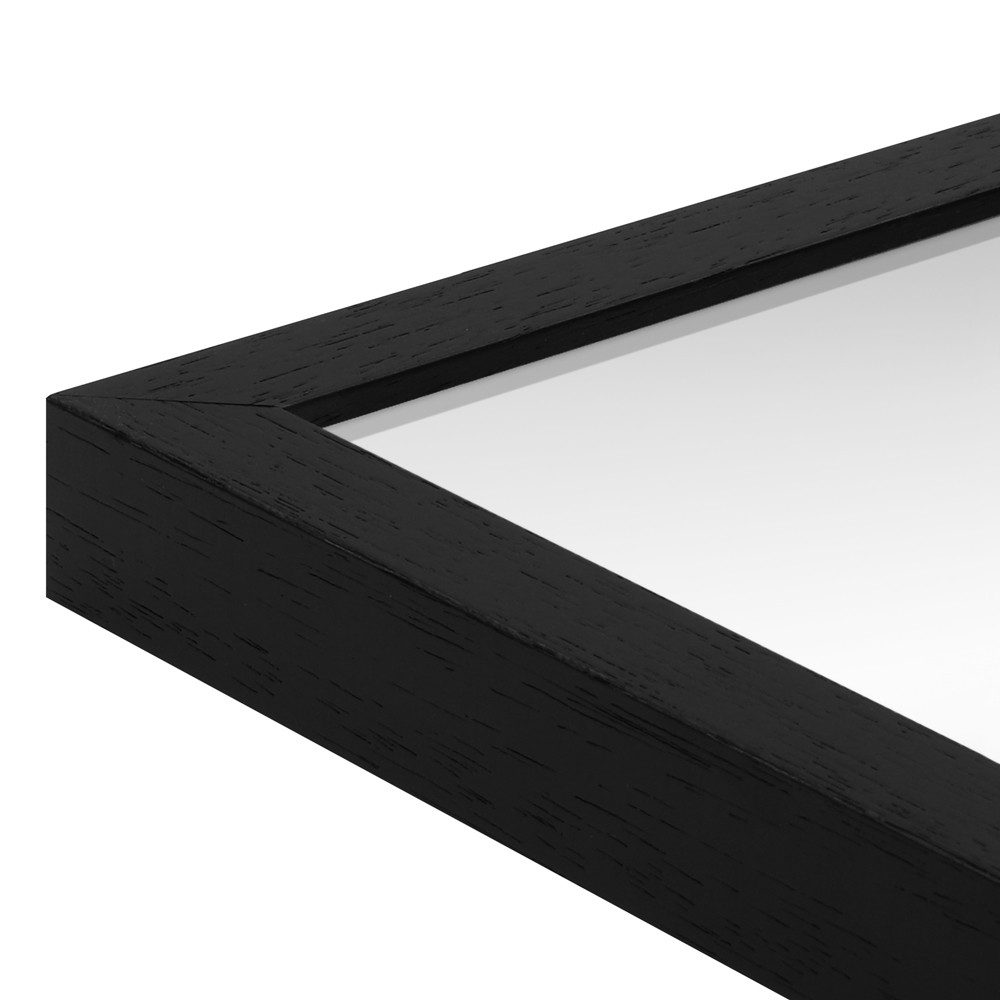 WANDStyle Wandspiegel H960, Großer Spiegel Schwarz-gemasert 43x53, Wandspiegel, Ganzkörperspiegel
