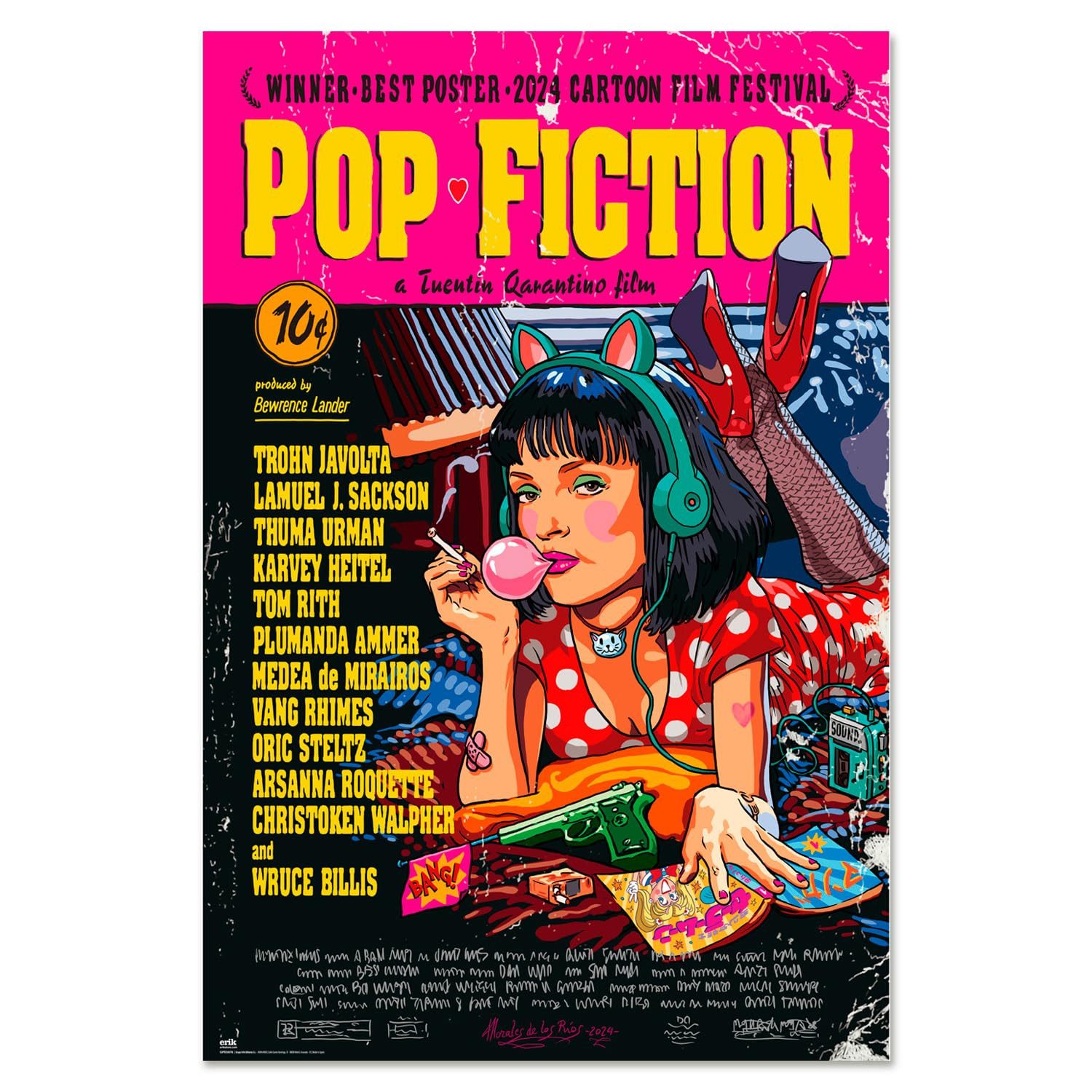 Poster Pop Fiction - Cartoon - Poster - Размер 61x91,5
