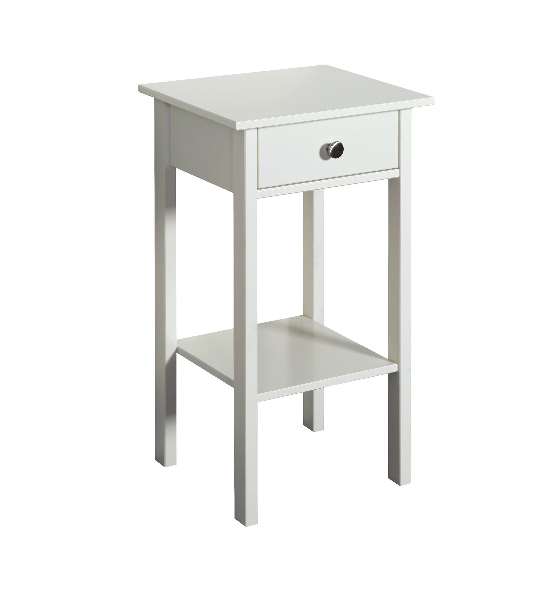 ebuy24 Nachttisch Trone Nachttisch mit 1 Schublade in weiss.