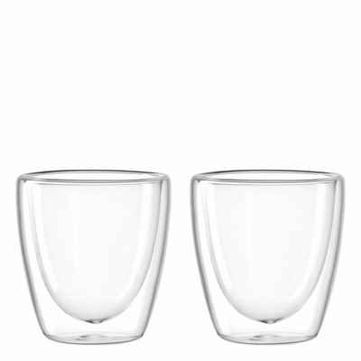 LEONARDO Tasse Tasse Duo, 2er-Set, 100 ml, Borosilikatglas