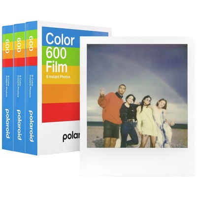 Polaroid Polaroid 600 Color Film Triple Pack 3x8 Sofortbild-Film Weiß, farbi Sofortbildkamera