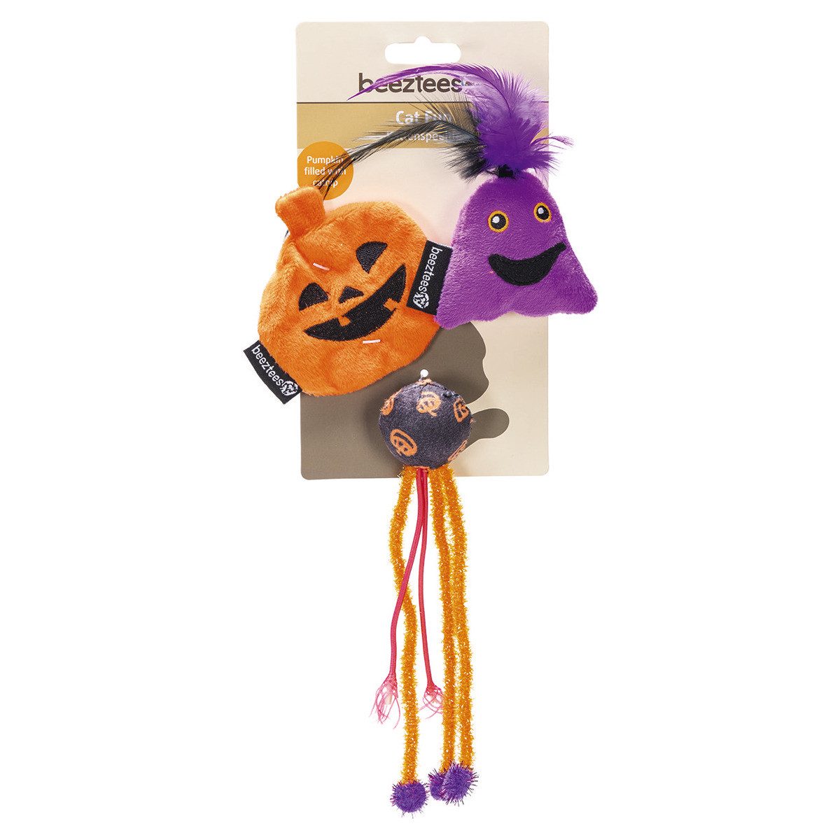 Beeztees Tierkuscheltier Katzenspielzeug Halloween Buuh günstig online kaufen
