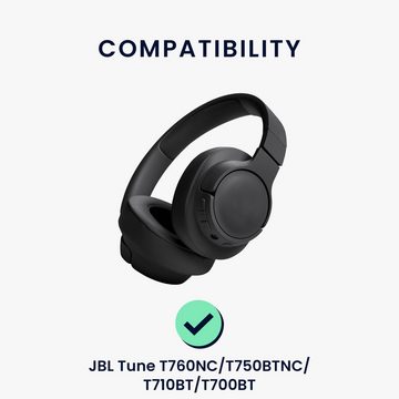 kwmobile 2x Ohr Polster für JBL Tune T760NC / T750BTNC / T710BT / T700BT HiFi-Kopfhörer (Ohrpolster Kopfhörer - Kunstleder Polster für Over Ear Headphones)