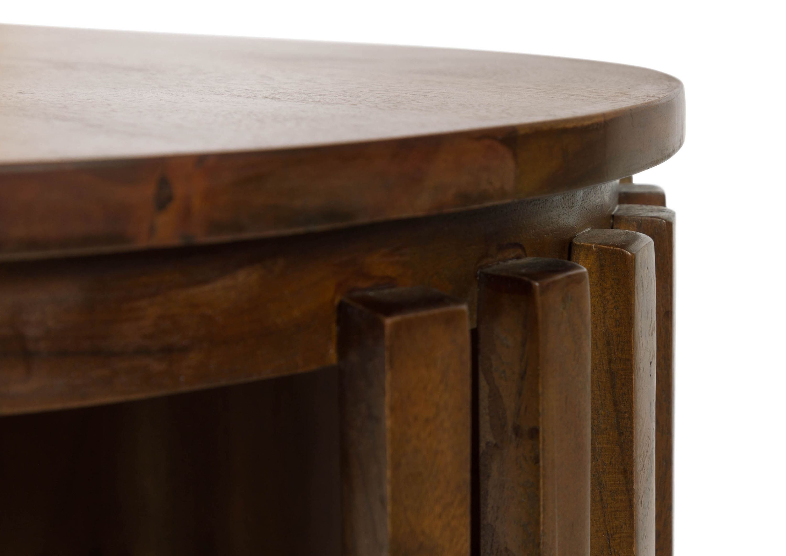 Massivmoebel24 Lowboard MADRID (Massivholz), Akazie 220x40x50 natur lackiert MADRID #85