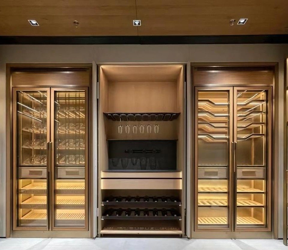 Xlmoebel Weinschrank Weinschrank Weinregal Flaschenregal Weinkühlschrank (1-St) Made in Europa