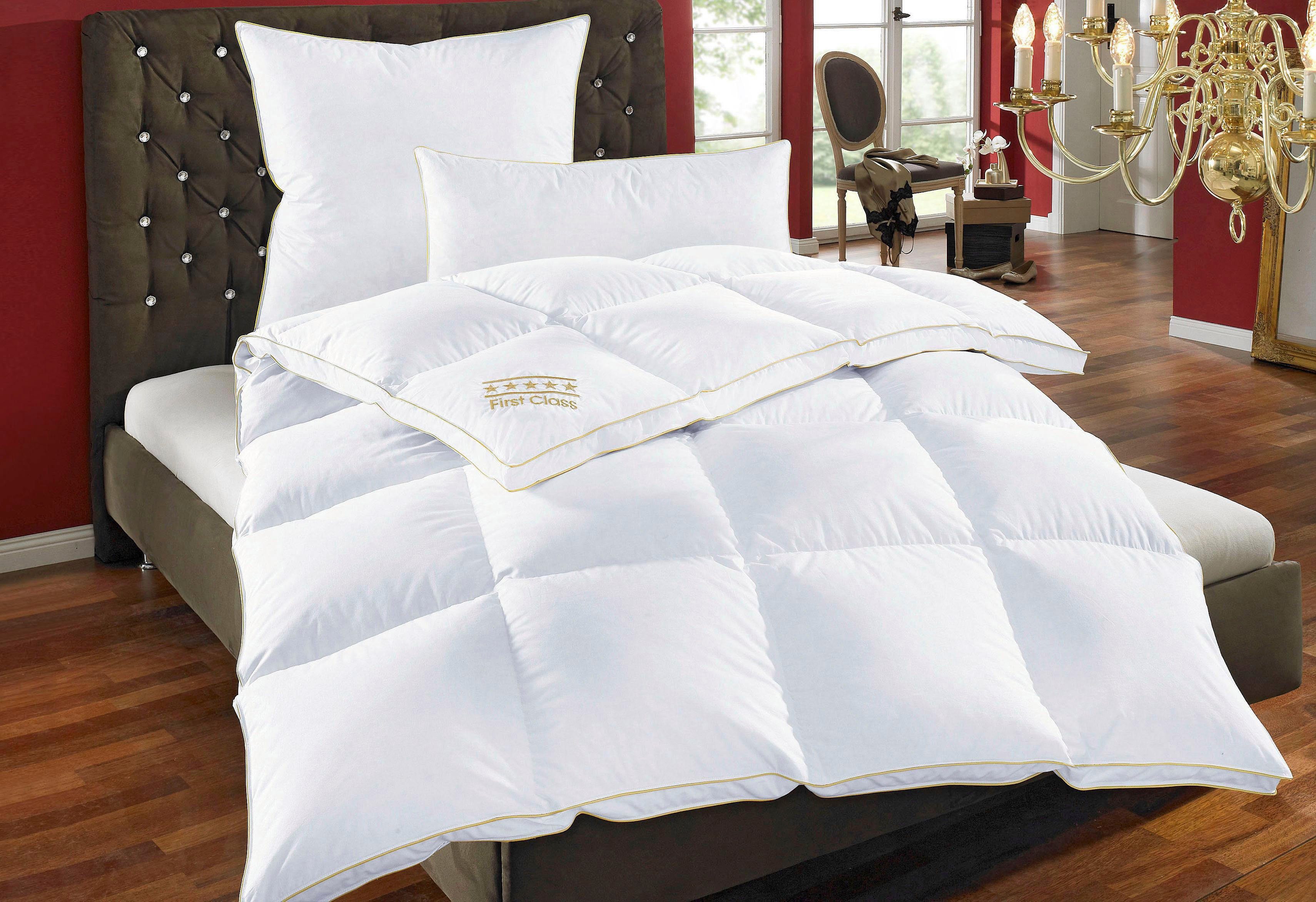 OBB Daunenbettdecke + Federkissen Emilias, Füllung: 90% Daunen, 10% Federn, günstig online kaufen