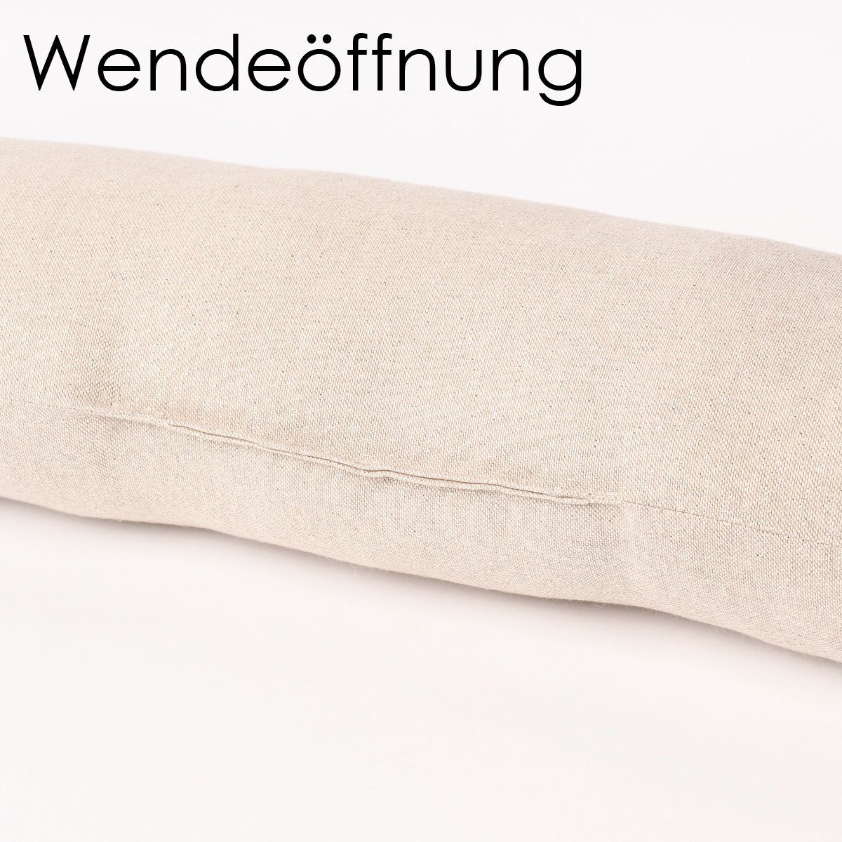 SCHÖNER LEBEN. Zugluftstopper SCHÖNER LEBEN. Zugluftstopper Triangel Retro Scandi grau hellbeige, handmade