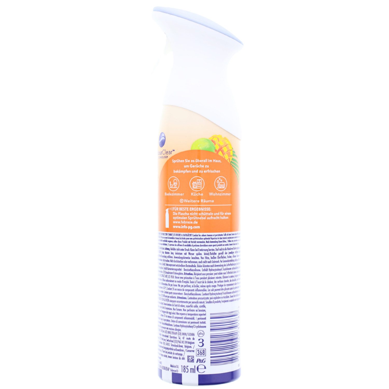 Febreze Raumduft 2 x Febreze Lufterfrischer Tropische Früchte Raumduft Spray je 185ml
