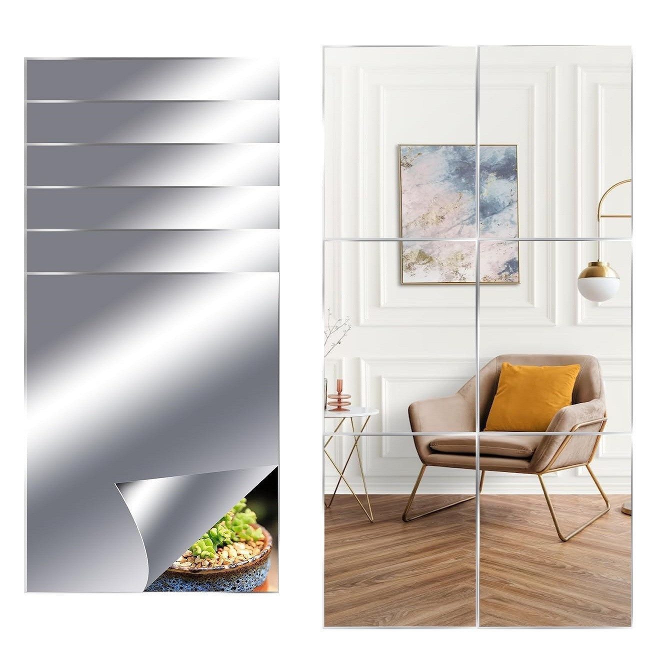 SinLaw 3D-Wandtattoo Selbstklebender Wandspiegel, weiche und günstig online kaufen