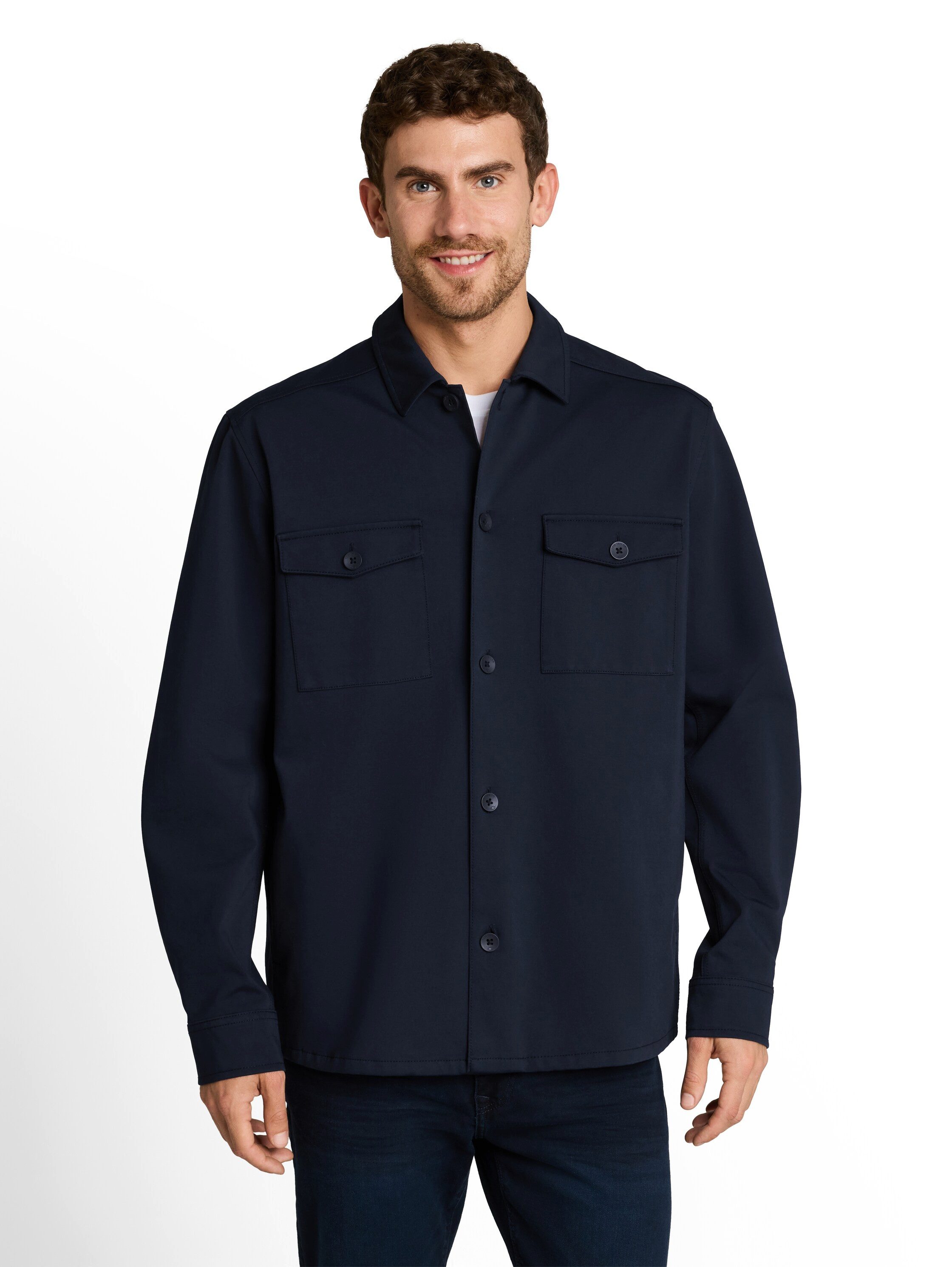 TOM TAILOR Langarmhemd im Overshirt-Style und mit Hemdkragen