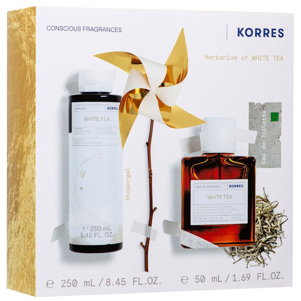 Korres Eau de Parfum WHITE TEA Duftset für Sie LE, Weiß, Stk