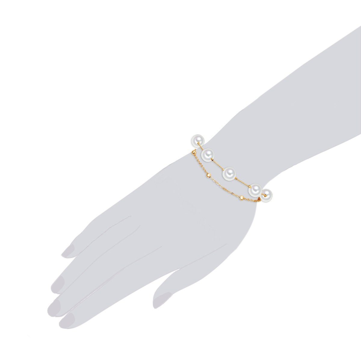 Lulu & Jane Armband gelbgold günstig online kaufen