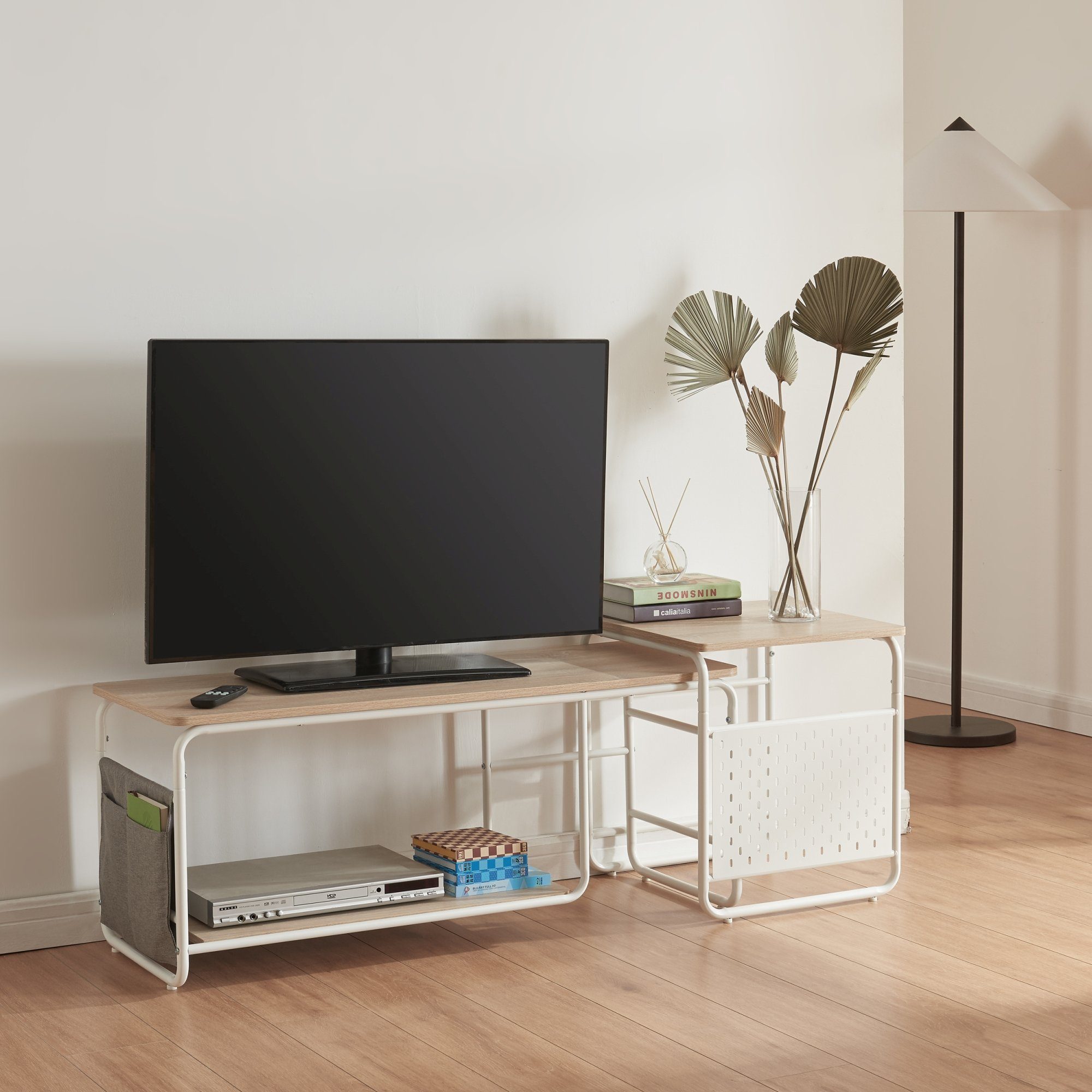 en.casa Lowboard (2tlg), »Dyrøy« mit Beistelltisch günstig online kaufen
