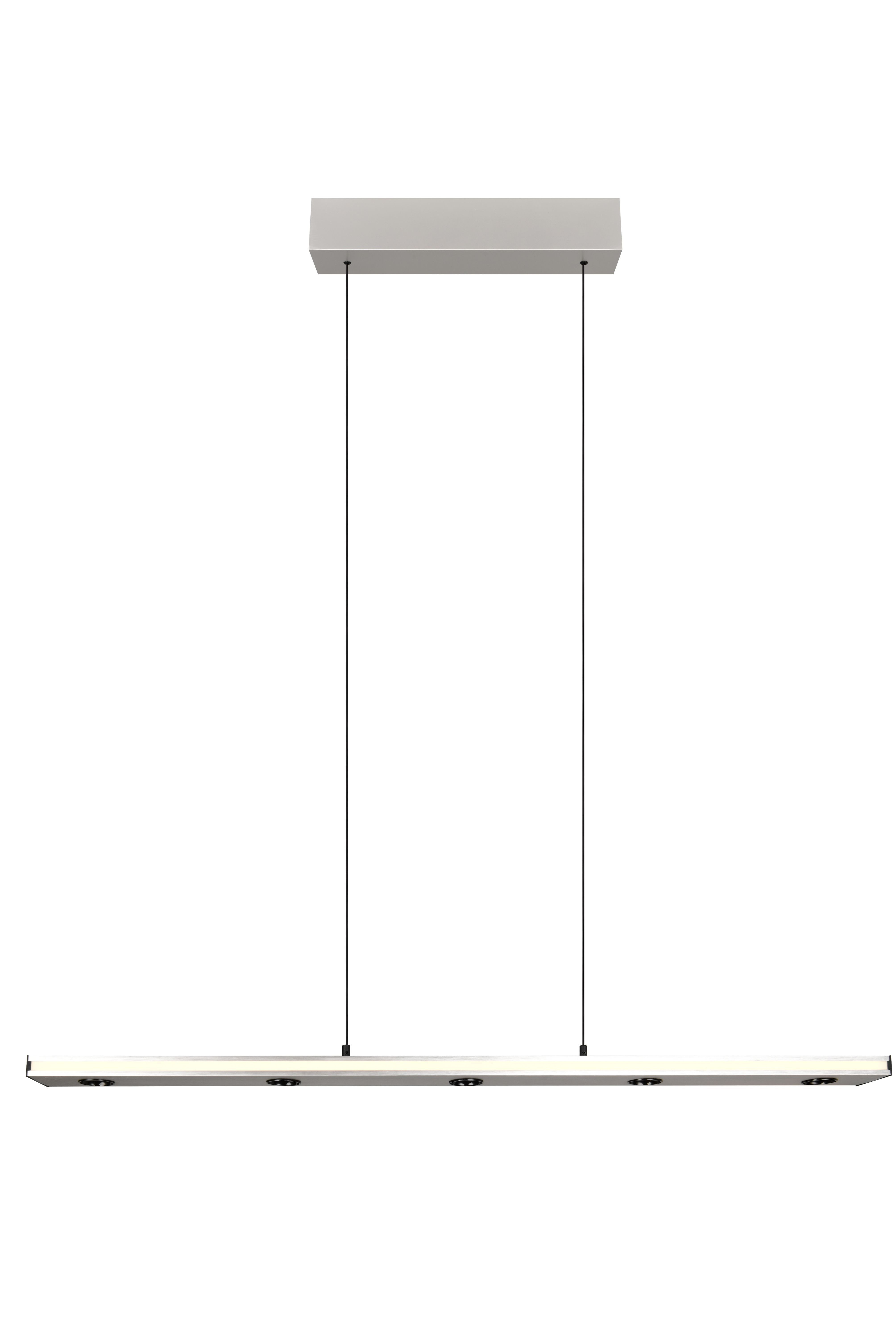 lightling LED Pendelleuchte Tyven, Helligkeit stufelos und Lichtfarbe stufenweise verstellbar, LED fest integriert, extra warmweiße. warmweiße und neutralweiße Lichtfarbe, höhenverstellbar bis 150 cm, Up-and-Down-Beleuchtung, Memory-Funktion