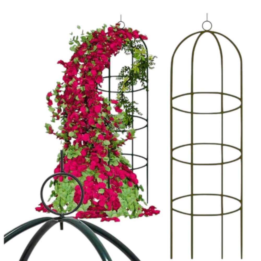 VERK GROUP Rankhilfe Gartenpergola 190 cm Metall Rankhilfe für Rosen, Kletterpflanzen & Blu