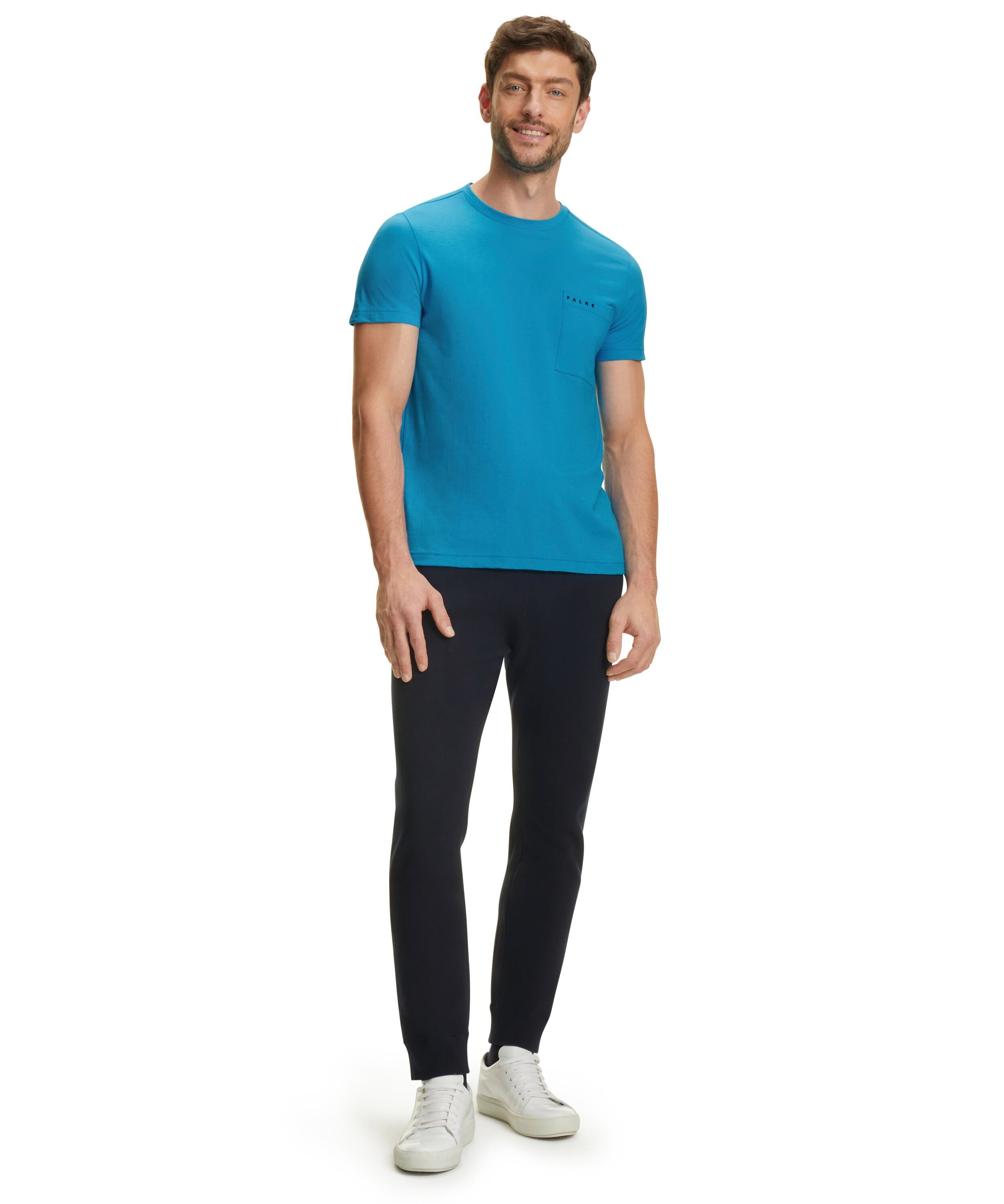 FALKE T-Shirt T-Shirt aus hochwertiger Pima-Baumwolle (1-tlg., 1) aus hochwertiger Pima-Baumwolle