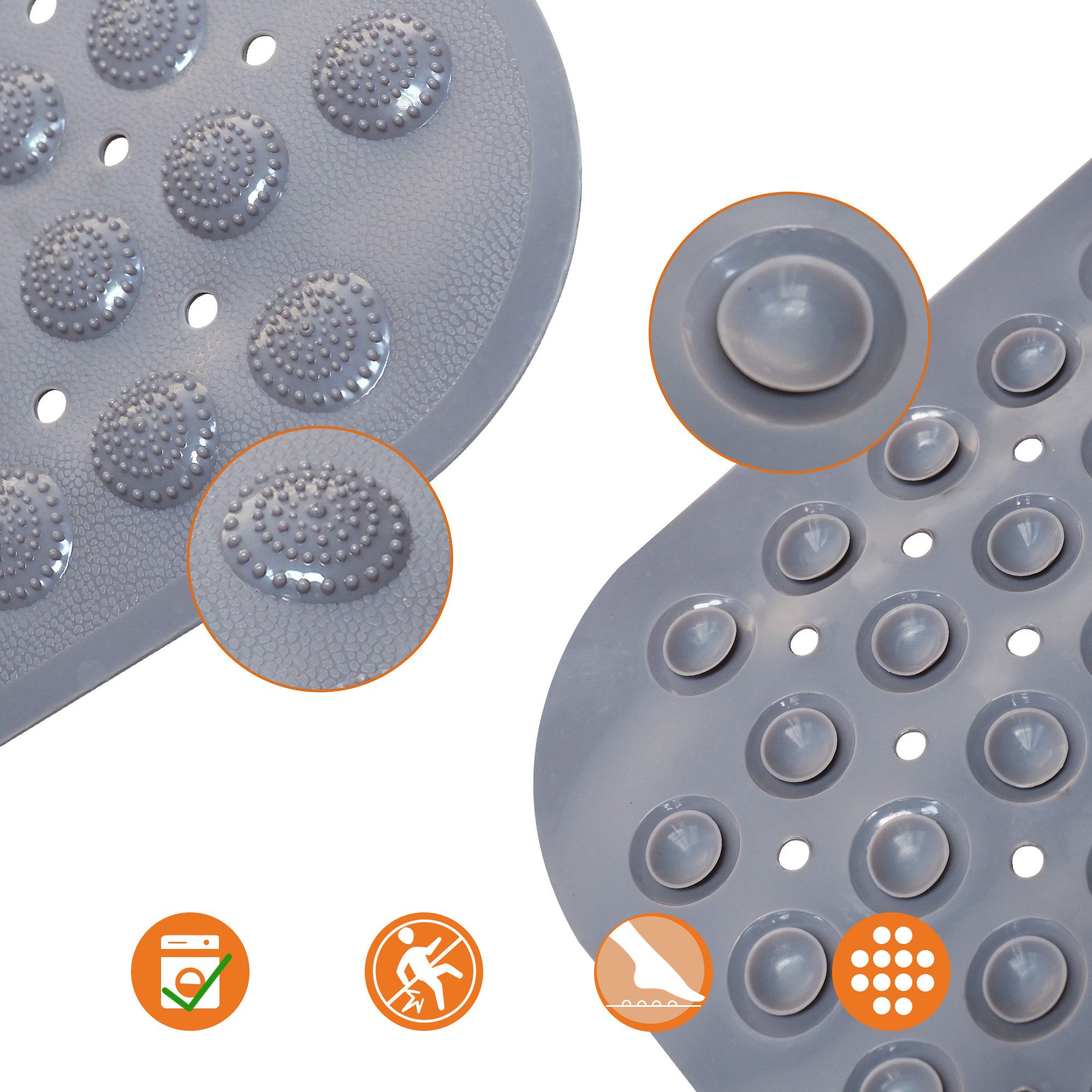 WITEN&NOCK Duschmatte Badewanneneinlage Badewannenmatte rutschfest Antirutschmatte – Bild 4 von 5