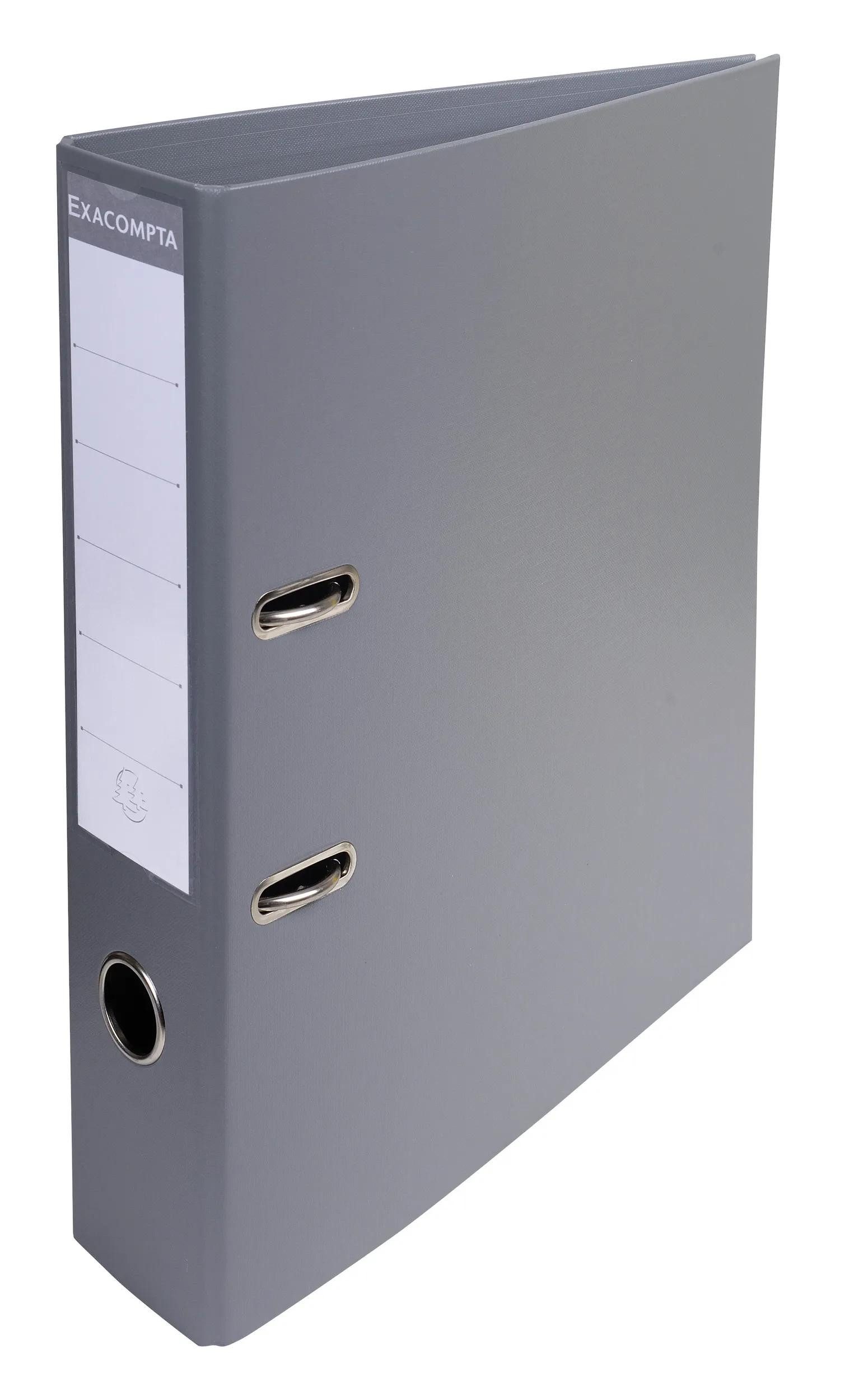 EXACOMPTA Aktenordner 10x Папки с файлами Prem'Touch PVC Rücken 70mm A4 Maxi Dunkelgrau 53754E, Папки с файлами Kunststoff