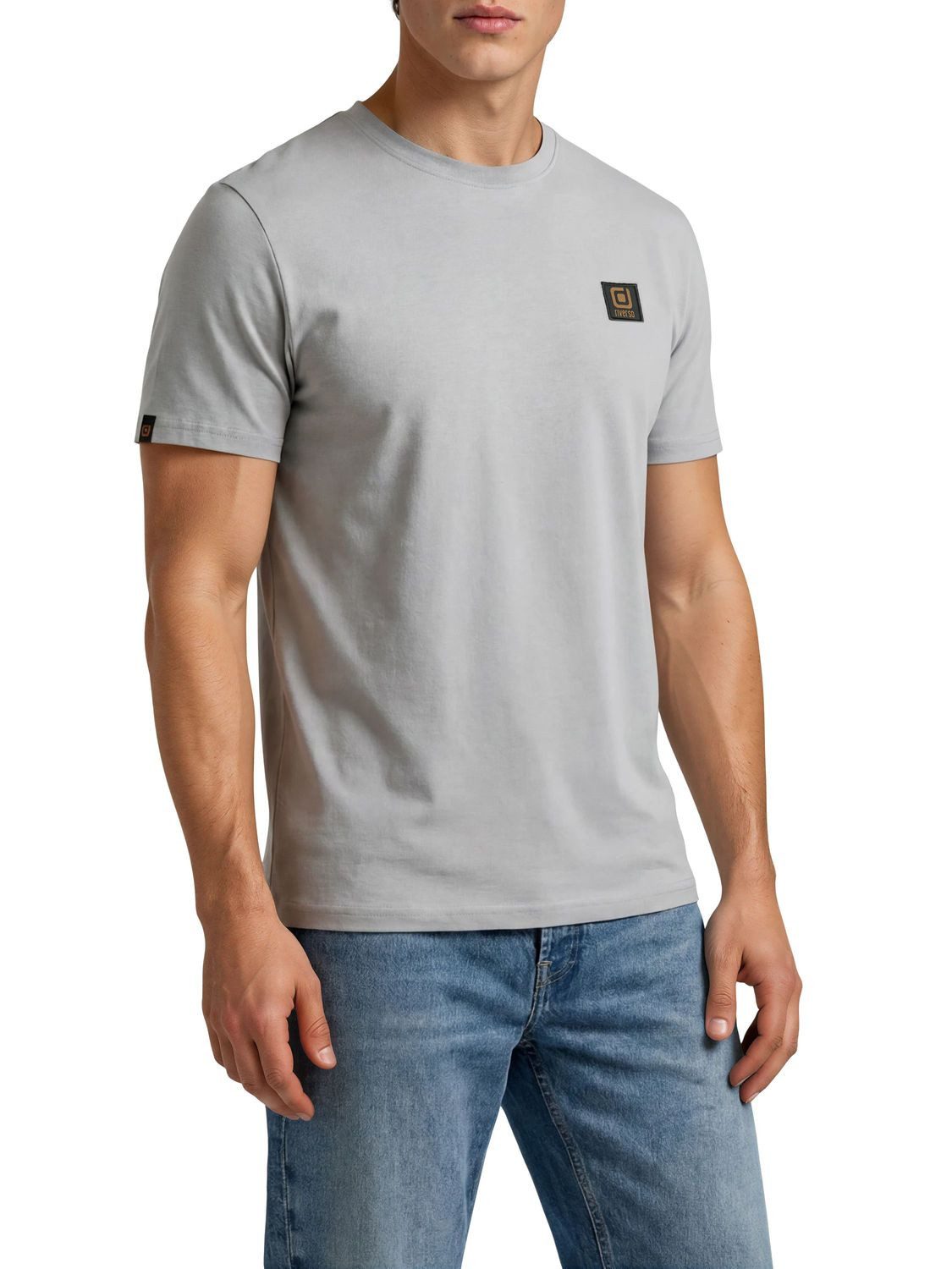riverso T-Shirt Herren Basic Shirt RIVGino 3er Set Regular Fit (Vorteilspack, 3-tlg) Kurzarm Tee Shirt mit Rundhalsausschnitt aus 100% Baumwolle