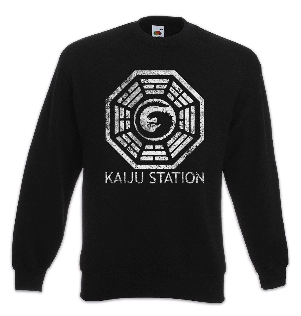 Sweatshirt Vintage Kaiju Station Sweatshirt Pacific Mech Monster Rim Godzilla