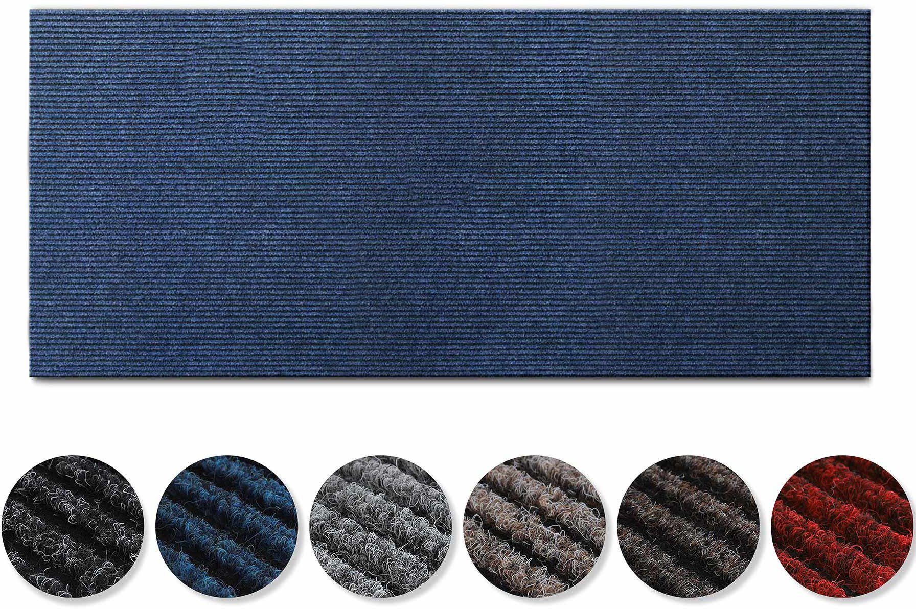 Textil, robust, 10,5 pflegeleicht, und blau rechteckig, Primaflor-Ideen rutschhemmend in Küchenläufer Nadelfilz, mm, Höhe: MAGNUM, strapazierfähig