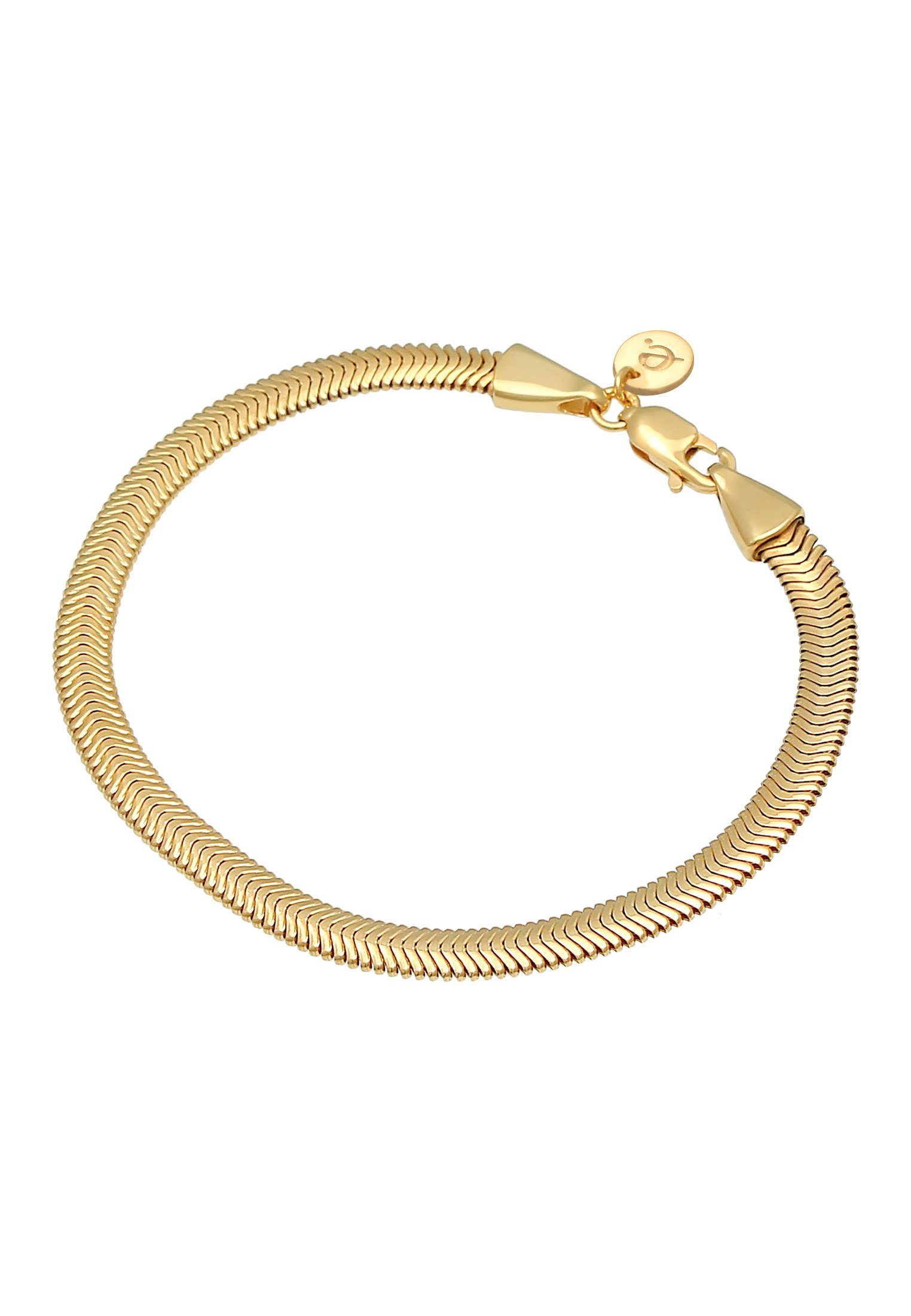 Elli Premium Armband Flach Elegant Schlangenkette günstig online kaufen