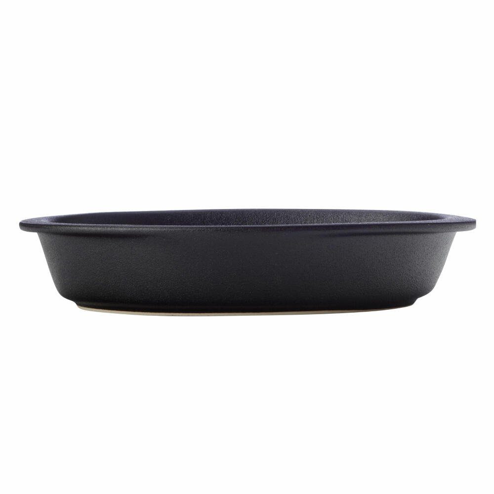 Maxwell & Williams Auflaufform Caviar Black 28 x 15.5 cm, Keramik, strukturierte Oberfläche