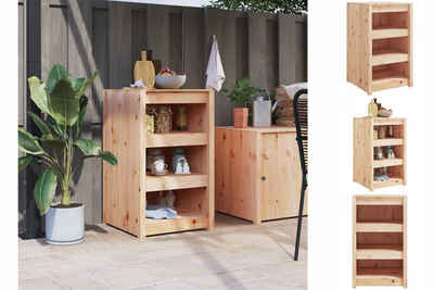 vidaXL Garten-Geräteschrank Outdoor-Küchenschrank 55x55x92 cm Massivholz Kiefer Terrassenschrank